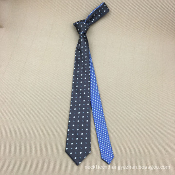 100% Silk Jacquard Woven Reversible Double Sided Necktie